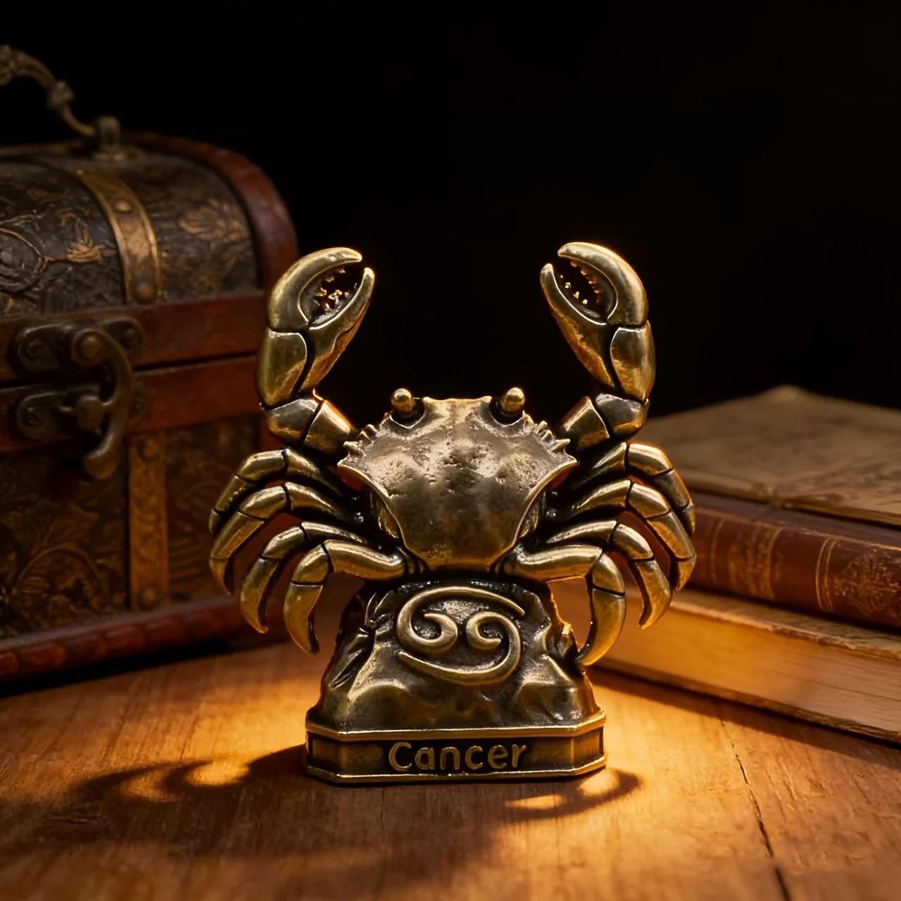 Handmade Brass Zodiac Signs - Vintage Constellation Statues, Home/Office Decor Collectibles photo 4