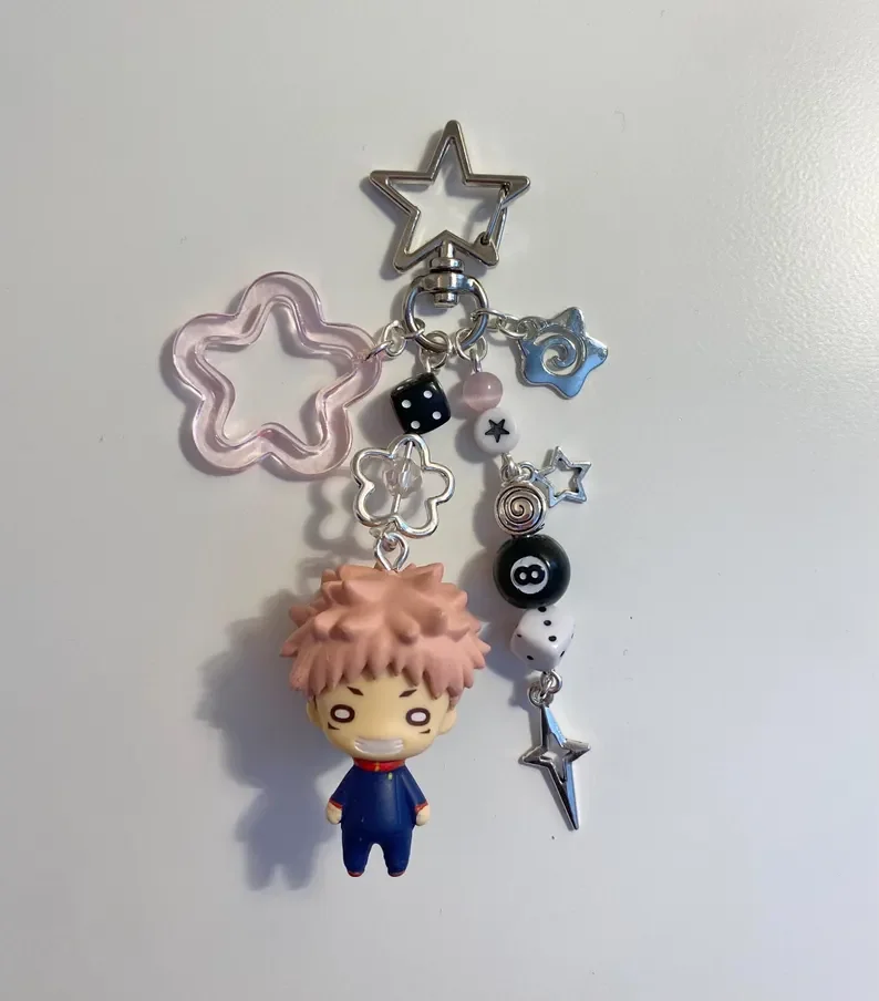 Handmade JJK Figurine Keychains y2k Bag charm Unique Anime Accessory photo 3