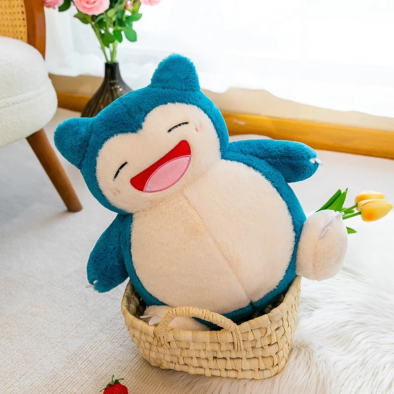 35cm Pokemon Snorlax Plush Toy Cute Sleeping Stuffed Animal Soft Kawaii Anime Doll Big Belly Hugging Pillow Christmas Gift Kids photo 4