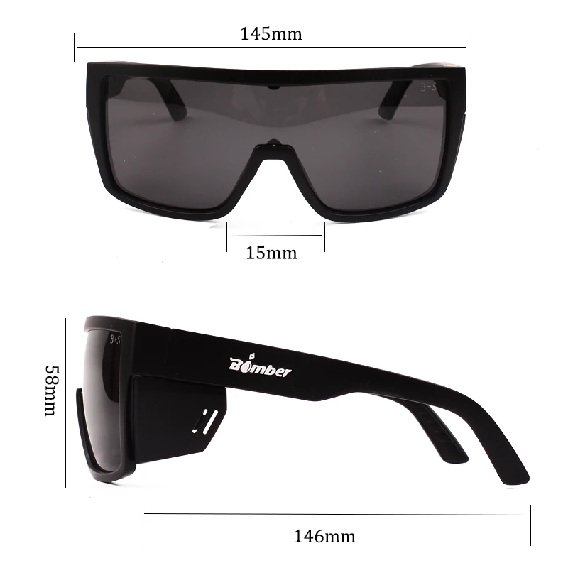 BOMBER brand Cycling polarized sunglasses women men Protection UV Polarized Sport BO01 photo 6