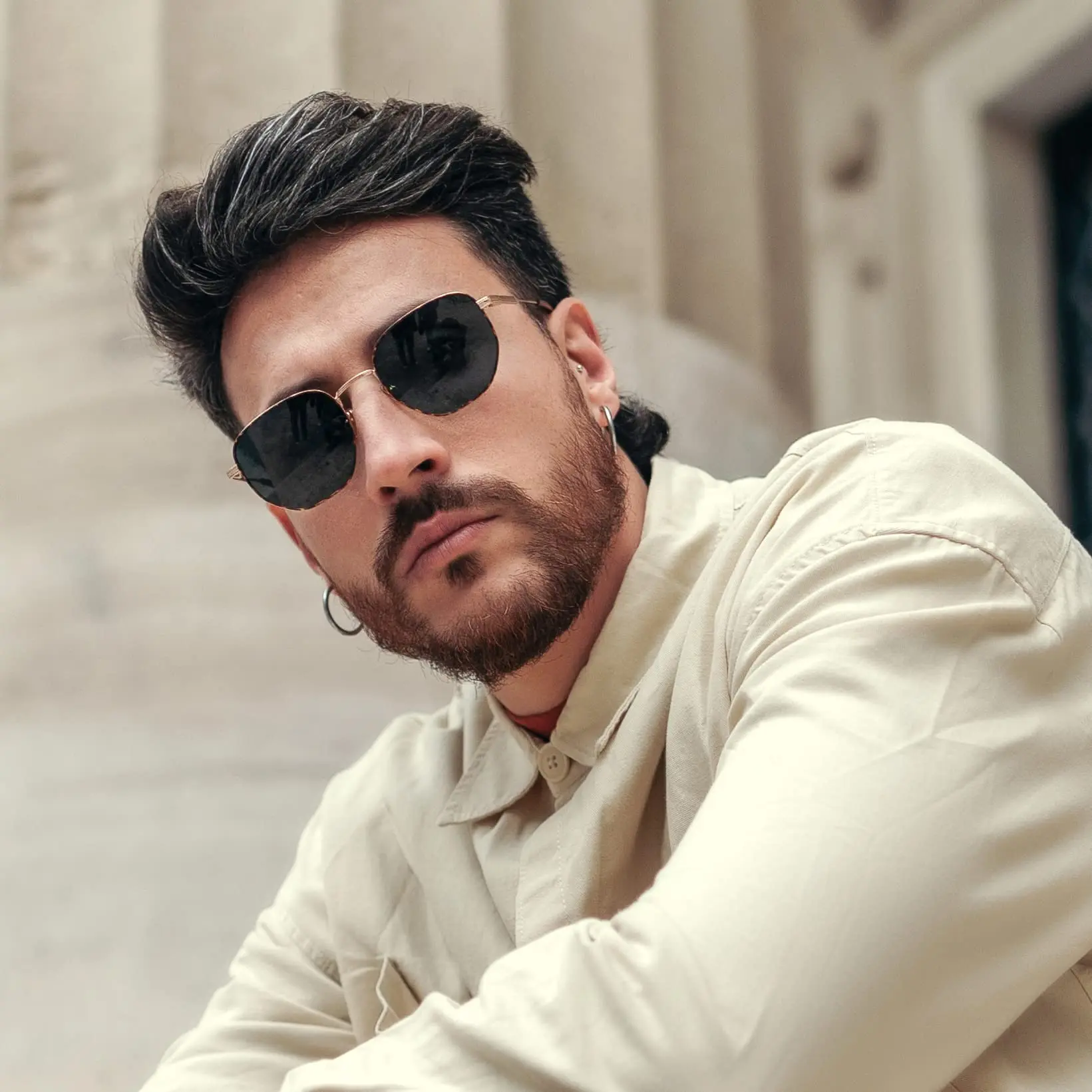 ZENOTTIC Fashion Hexagon Polarized Retro Sunglasses for Men Women-Vintage Metal Frame Design UV Protection Trendy Fashion Shades photo 2