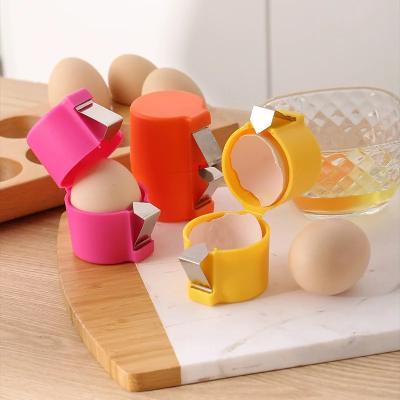 Egg Shell Opener Cracker Tool Stainless Steel Egg Cutter Separator for Baking Cooking Breakfast Kitchen Home Use Easy Clean photo 5