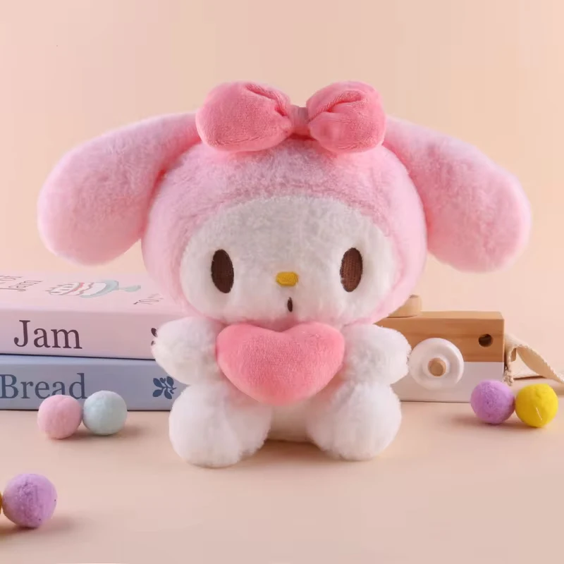 22cm Hello Kitty Kuromi Pillow KT Plush Toy Girls Soft Stuffed Animal Toys Heart My Melody Cinnamoroll Stuff Doll Gifts... ﻿ photo 3