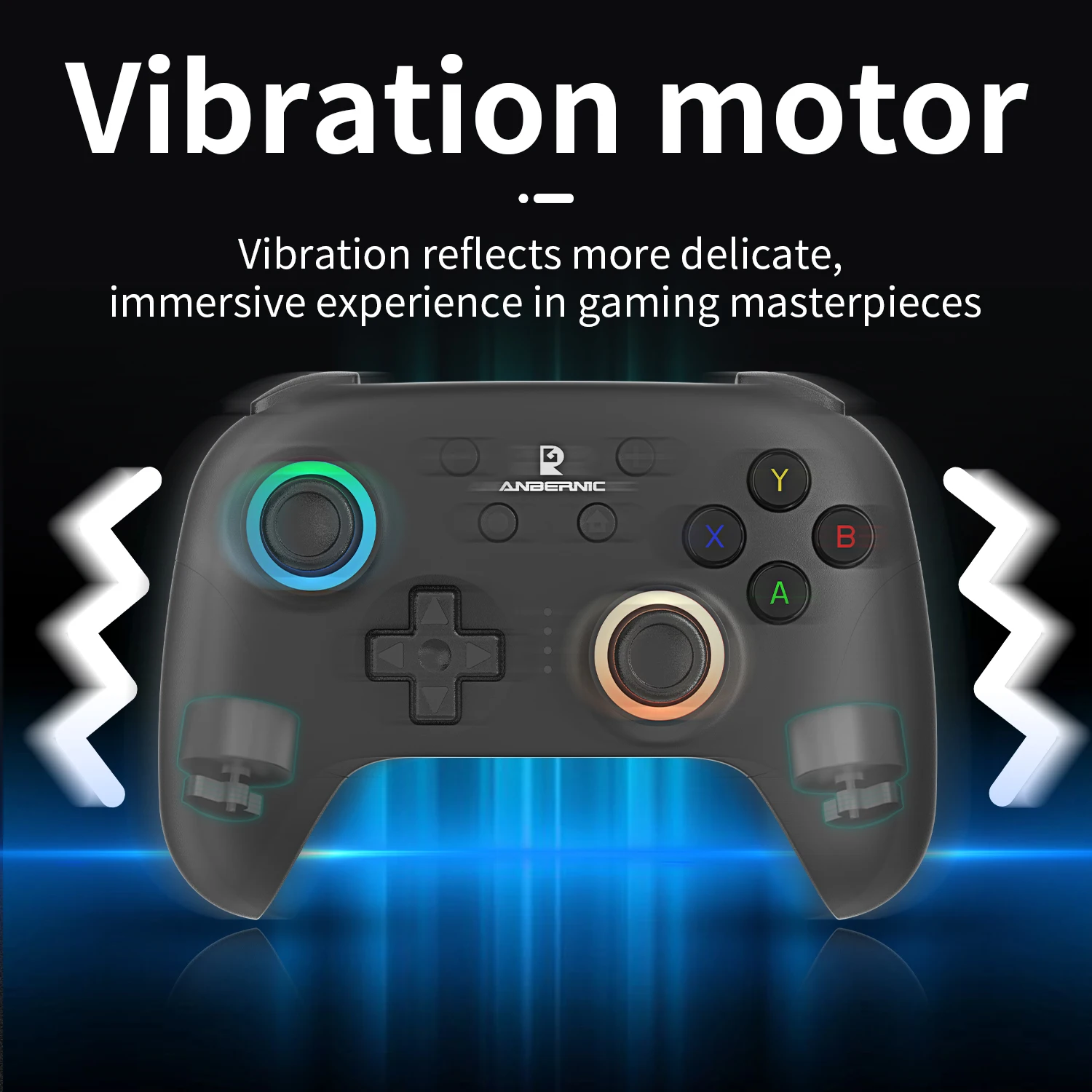 ANBERNIC RG P01 Retro Games Controller Wired/Wireless Bluetooth RGB Hall Effect Joystick XBOX Gamepad for PC Android IOS Steam photo 4