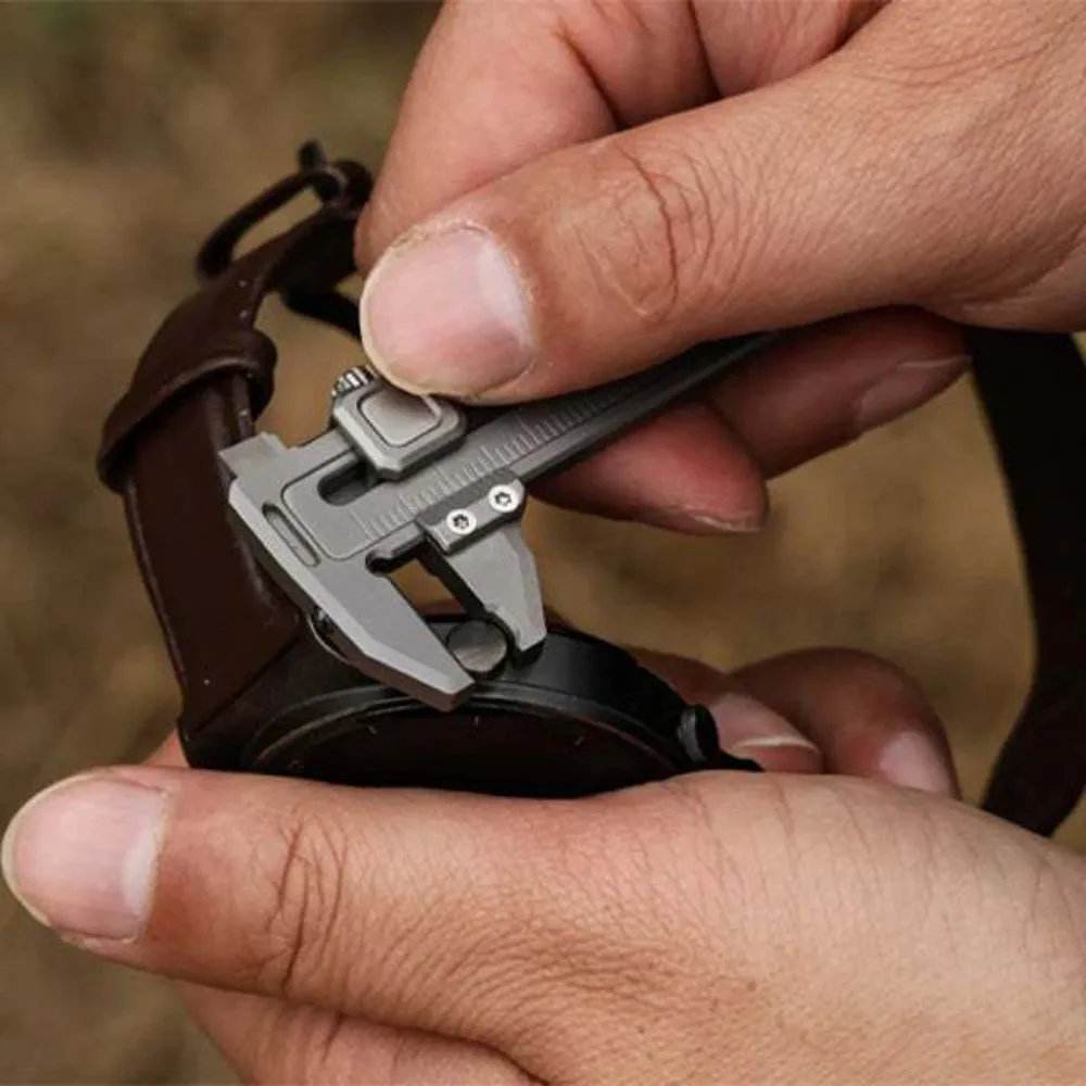 Mini Multitool Keychain Vernier Caliper With Bottle Opener Window Breaker Portable Outdoor EDC Measuring Gadget photo 4