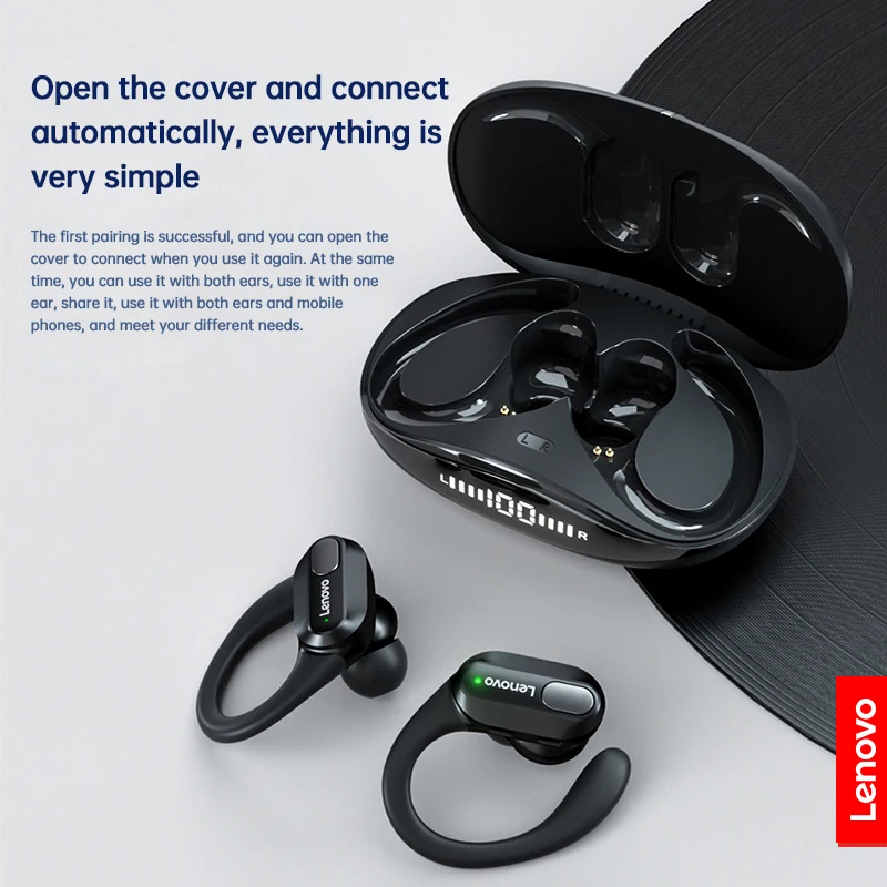 Original Lenovo XT80 Sports Wireless Earphones with Mics, LED Power Display,Hifi Stereo Sound Bluetooth 5.3 TWS HeadphHeadphones photo 3