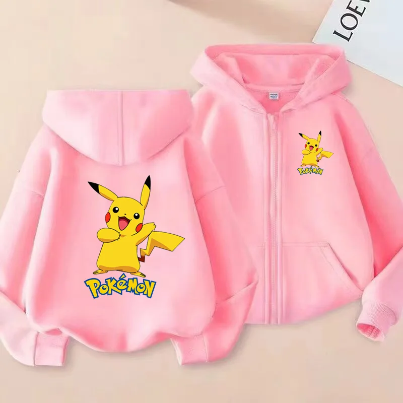 Children's Zipper Style Anime Movie Electric Mouse Print Sweatshirt Coat Boys Girls3-12Yrs Hoodie Sports Casual Cardigan Clothes photo 4