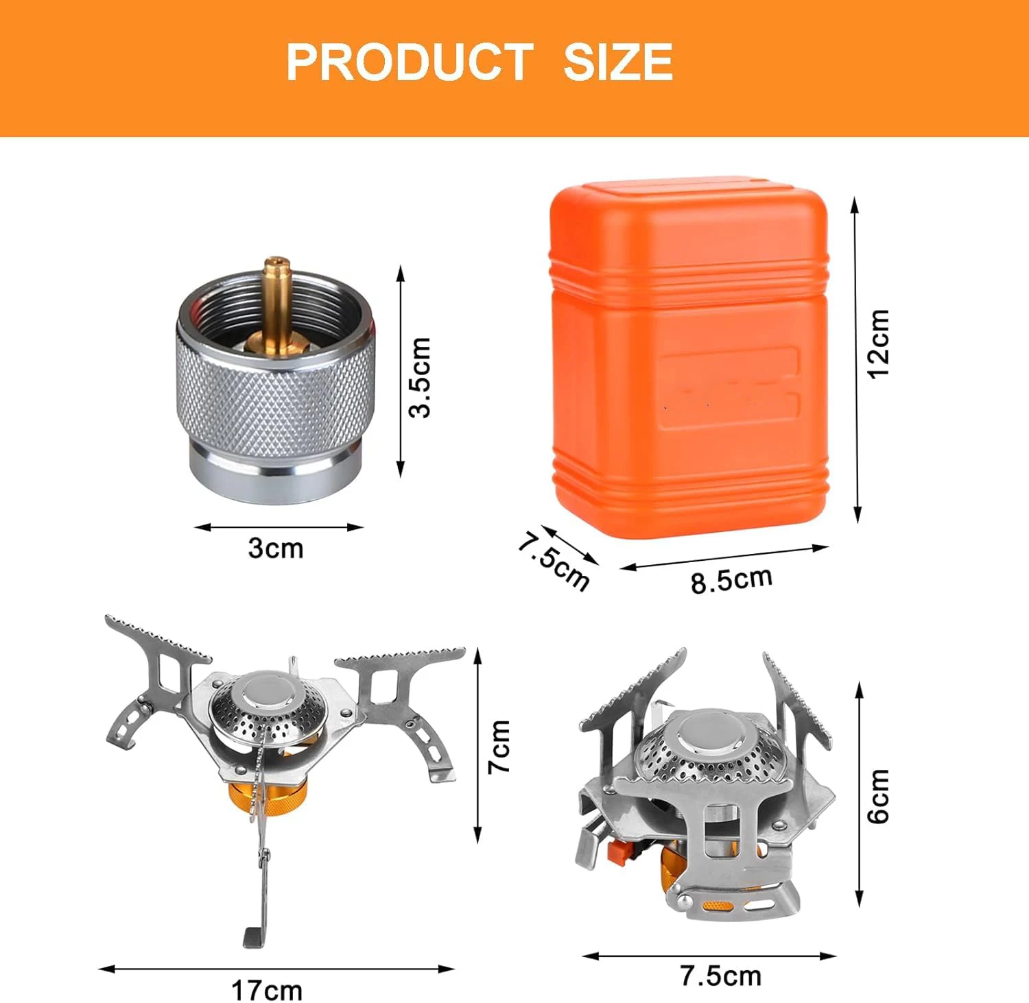 Foldable Camping Gas Stove 3500/5800W Big Power BBQ Picnic Burner Portable Outdoor Windproof Fishing Hiking Heating Stove photo 4
