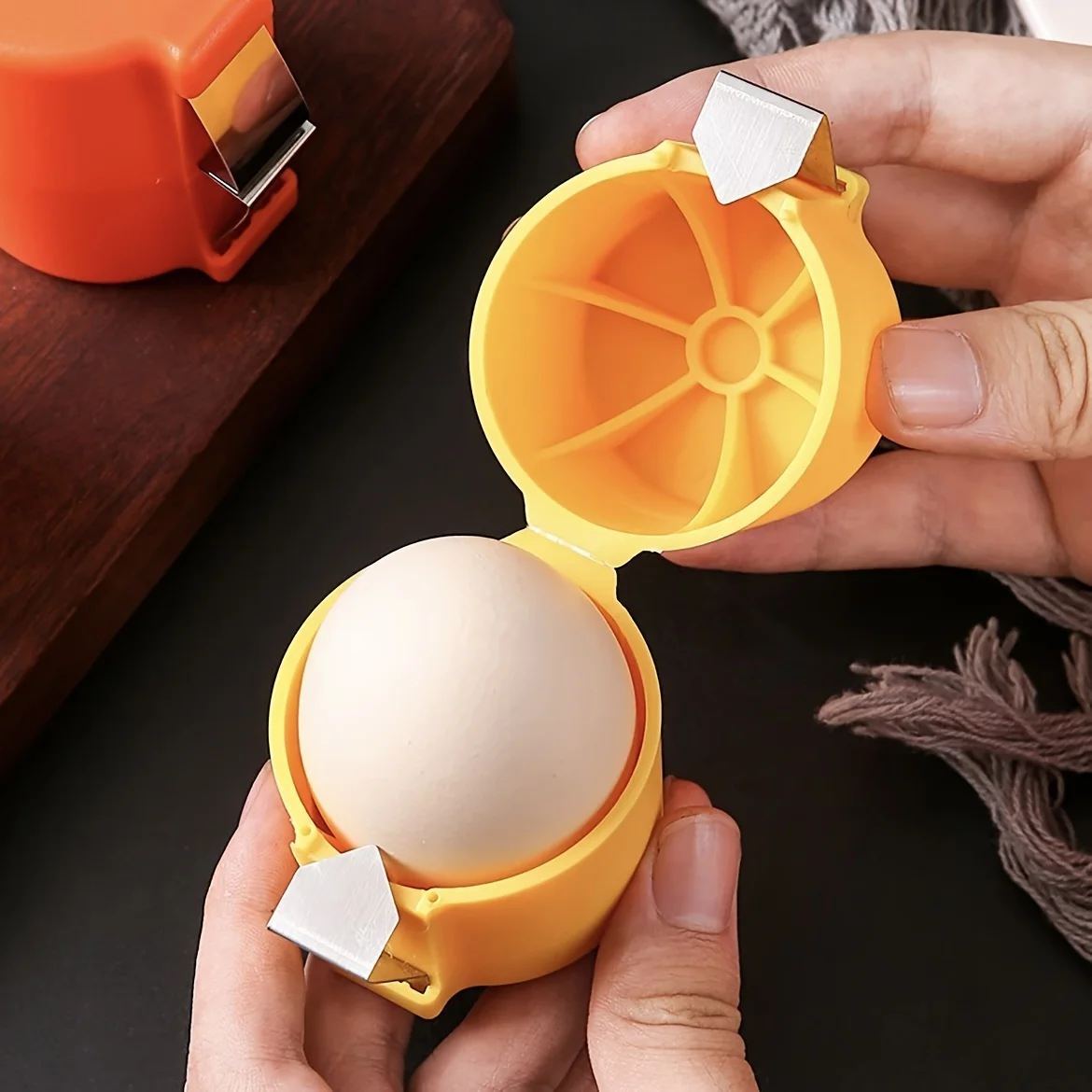 Portable Egg Opening Machine Quick Egg Beater Kitchen Egg Sheller photo 1