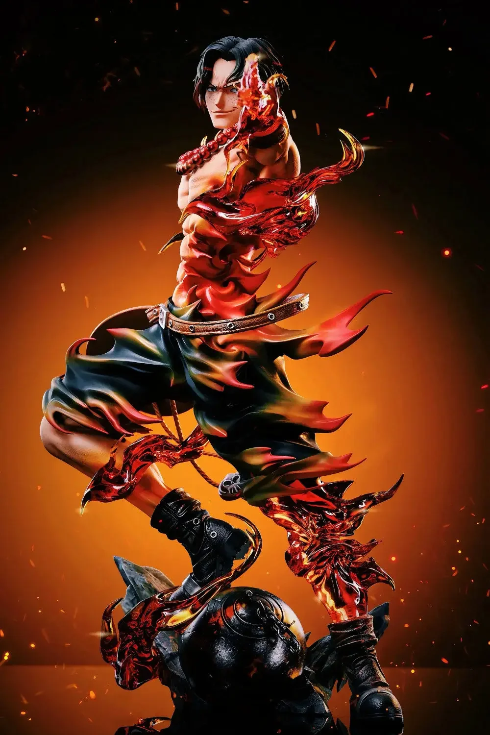One Piece Ace Anime Figure Portgas·D· Ace Action Figurine Statue Pvc Gk Model Collection Desktop Decoration Toy Birthday Gifts photo 3