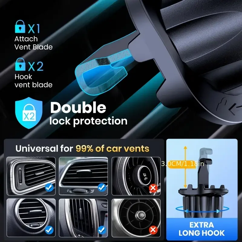 New Car Phone Holder Universal Car Foldable Rotatable GPS Phone Stand Air Vent Mounts Auto Interior Accessories Car Bracket photo 4