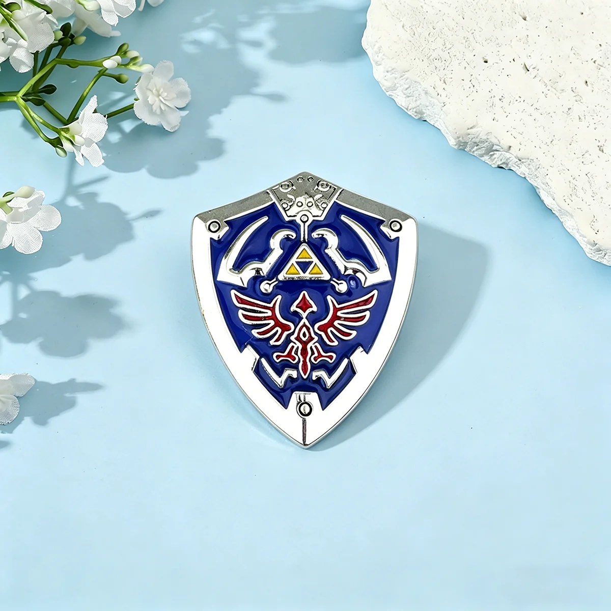 Games Periodicals Hylian Shield Enamel Brooch Cartoon Backpack Lapel Pin Cosplay Jewelry Accessories Props Fan Collection Gifts photo 6