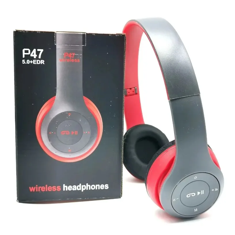 Wireless Headset Bluetooth 5.0 Foldable Sport Over Ear Headphones Stereo Bass Earphone for Running Gaming Phone Tablet photo 4