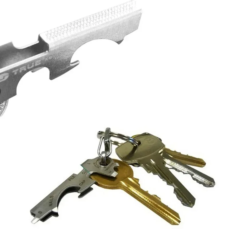 8 in 1 Key Ring Keychain Multifunction Carabiner Gear Clip Pocket Quickdraw Multipurpose Gadget Multitool Multi Keytool New photo 5
