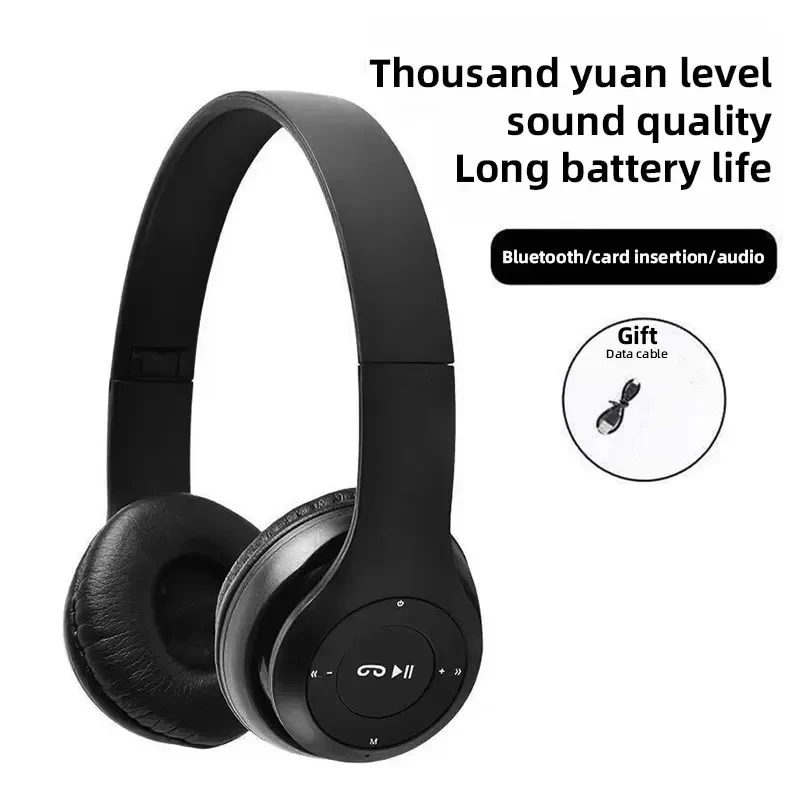 Stereo P47 Headset 5.0 Bluetooth Headset Folding Series Wireless Sports Game Headset for iPhone XiaoMi photo 3