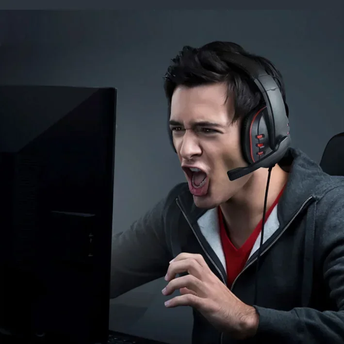 3.5mm Wired Gaming Headphones Game Headset Noise Cancelling Earphone with Microphone Volume Control for PS4 Play Station 4 PC photo 6