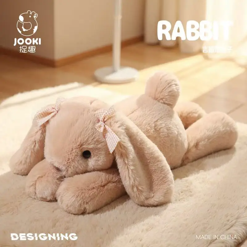 35cm New Simulated Shy Rabbit Doll Stuffed Plush Toy Cartoon Anime Cute Pillow Children's Birthday Gift Fun Doll photo 2
