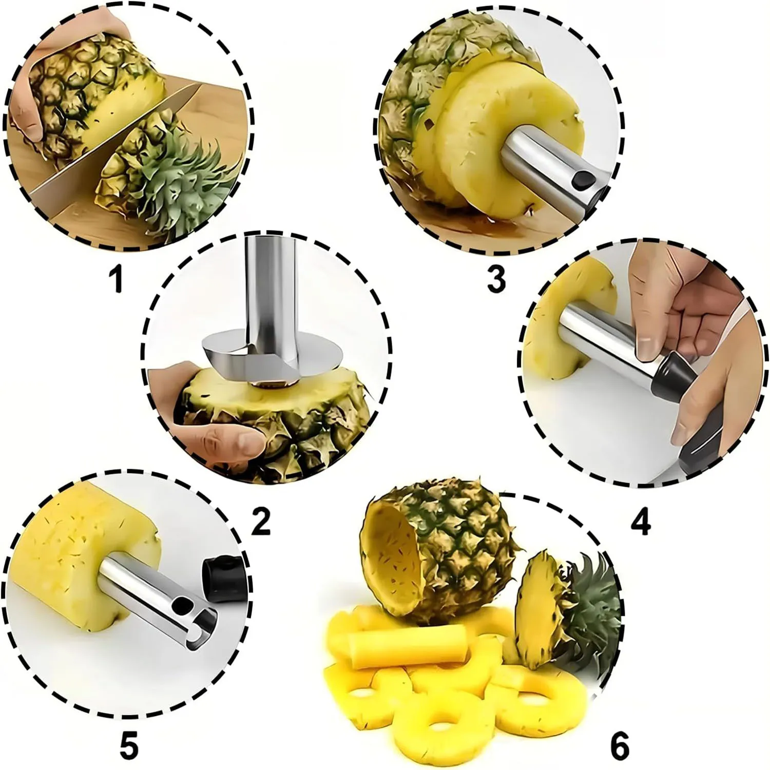1pcs Pineapple Slicer Peeler Peeler Stainless Steel Fruit Tools Cooking Tools Kitchen Accessories Kitchen Gadgets photo 5