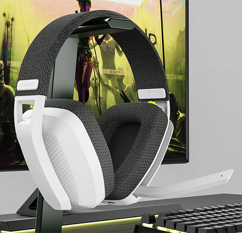 BINNUNE BW06 Bluetooth Headsets Gamer with Mic for PS5 PS4 PC Mac Playstation Wireless 2.4GHz Gaming Headphone with Microphone photo 5