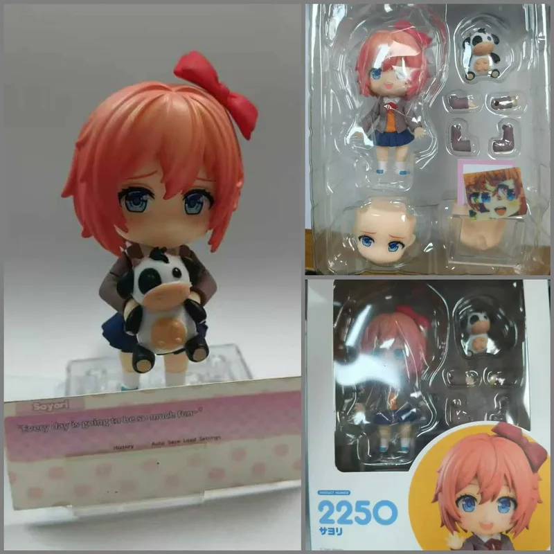 Doki Doki Literature Club Figure Monika Sayori Natsuki Yuri Movable Joint Action Figure PVC Anime Collectible Model Desk Decor photo 3