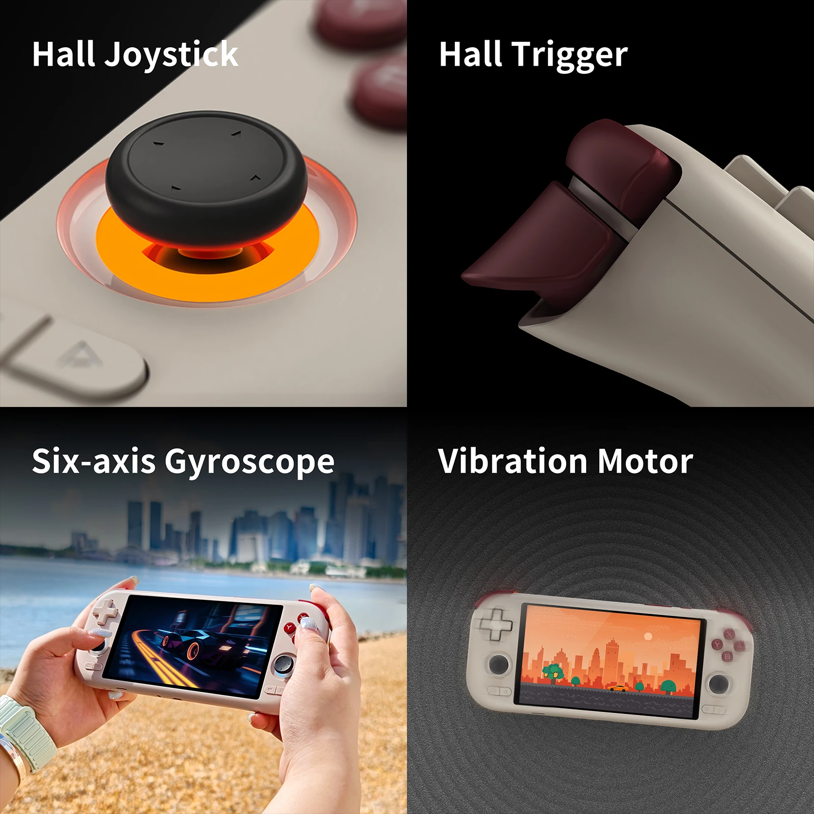AMPOWN MANGMI AIR X Handheld Game Players Console 5.5'' IPS 1080P Touch Screen Android 14 Portable Retro Video Game Joystick photo 4