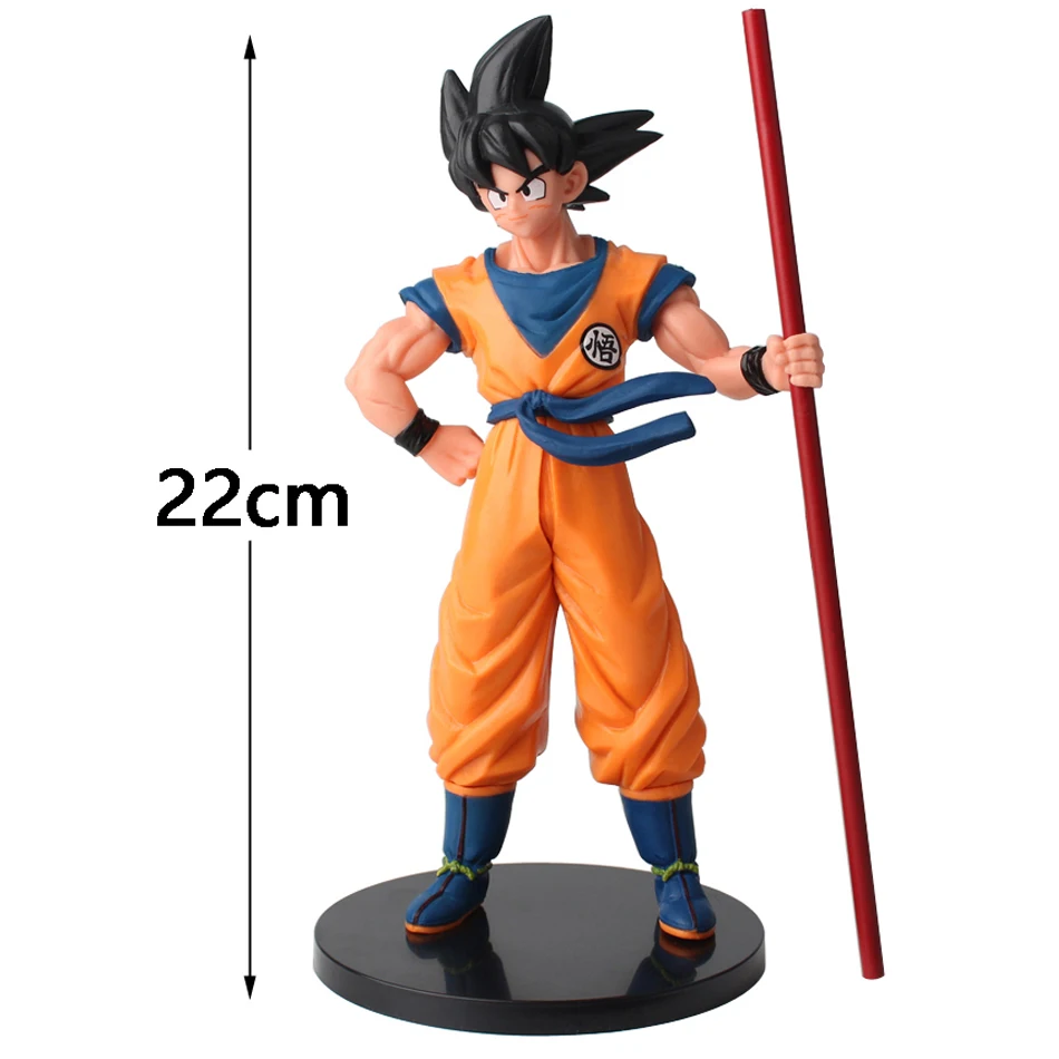 Hot Dragon Ball Son Goku Super Saiyan Anime Figure 22cm Goku DBZ Action Figure Model Gifts Collectible Figurines for Kids photo 2