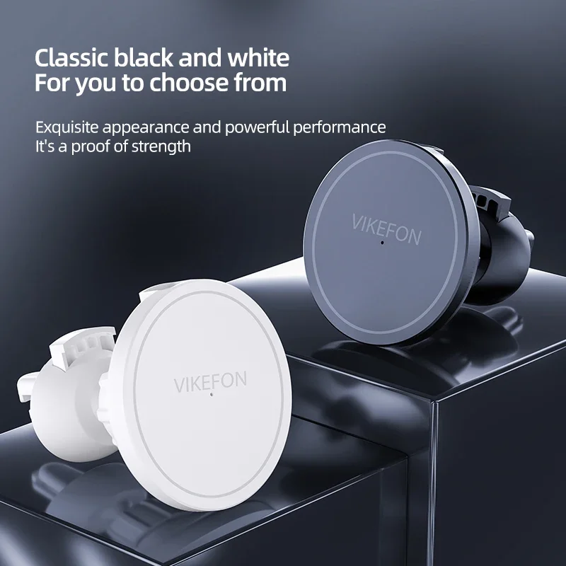 VIKEFON Magnetic Car Wireless Charger For iPhone 12 13 14 15 Pro Max Air Vent Car Phone Holder Stand Fast Car Charging photo 3