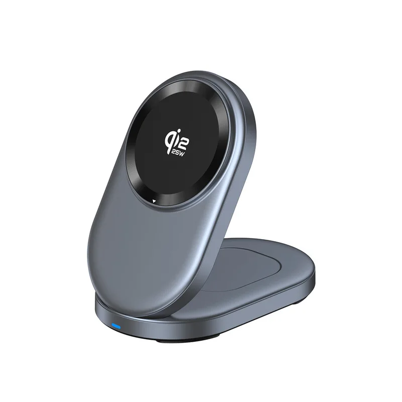 Ultra Foldable Storage Magnetic 25W Qi2.2 Wireless Charger Stand for iPhone 17/16/15/14 Vertical Super Fast Charging Desk Mounts photo 5