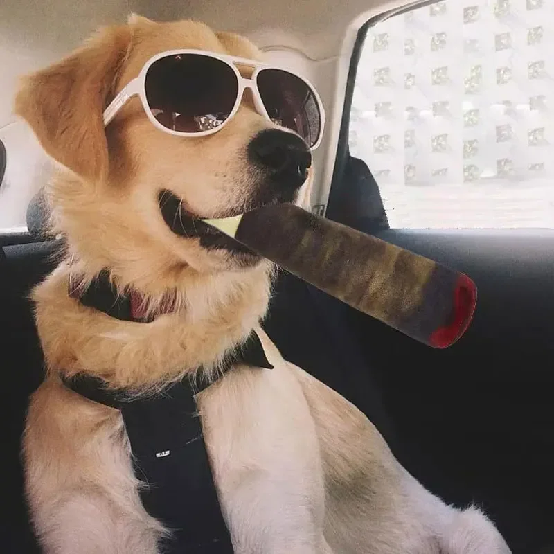 Realistic Cigar-Shaped Talking Dog Toy, Plush Chew Toy, Built-in Sound Module, Fun Interactive Pet Toy photo 5