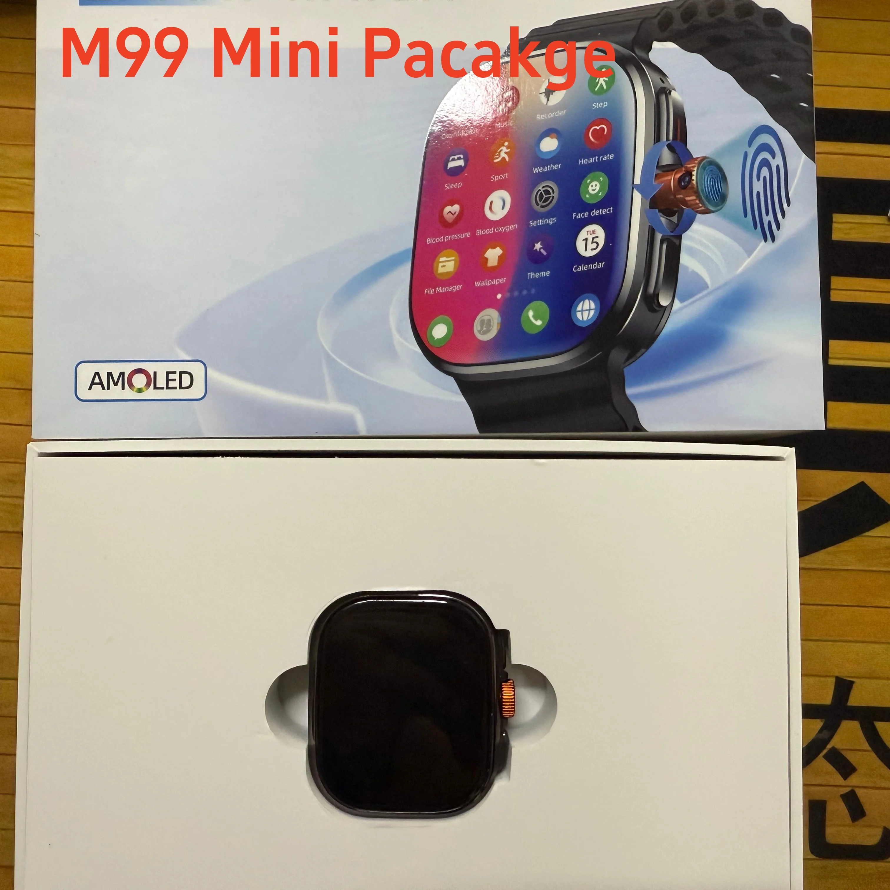 Original M99 Android Smart Watch 2.4inch Amoled 5G LTE Smartwatch With 900W Rotary Camera GPS WIFI Sim Card Slot NFC App Store photo 3