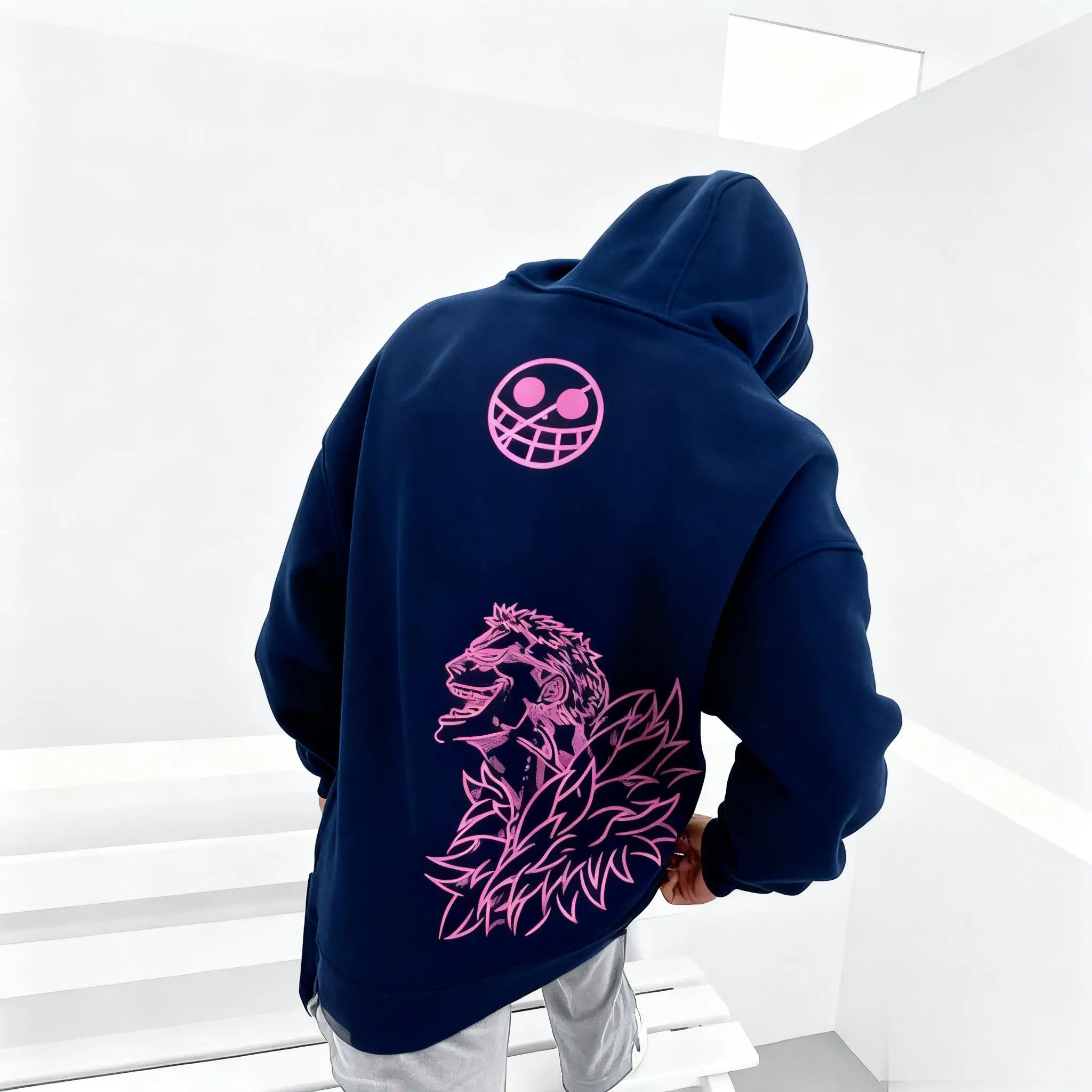 Oversized Anime One Piece Zoro Hoodie Jacket Men Women Streetwear Casual Pullover Sweatshirt Spring Autumn Y2k Long Sleeves Tops photo 2