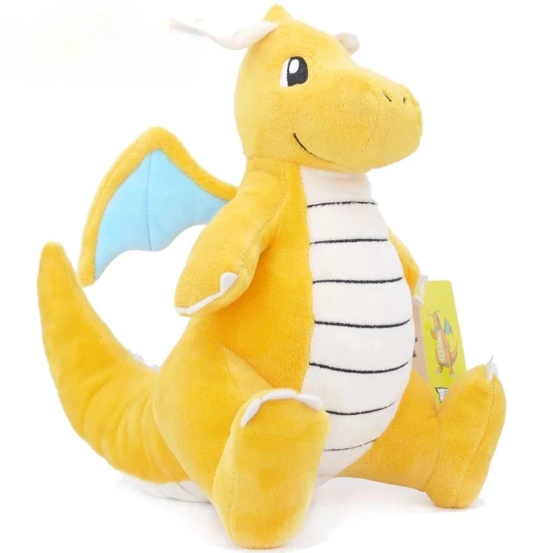 Anime Kawaii Dragonite Stuffed Toys Cartoon&Cute Plush Dolls Throw Pillow Birthday Gift for Kids Friends Boys Home Decoration photo 1