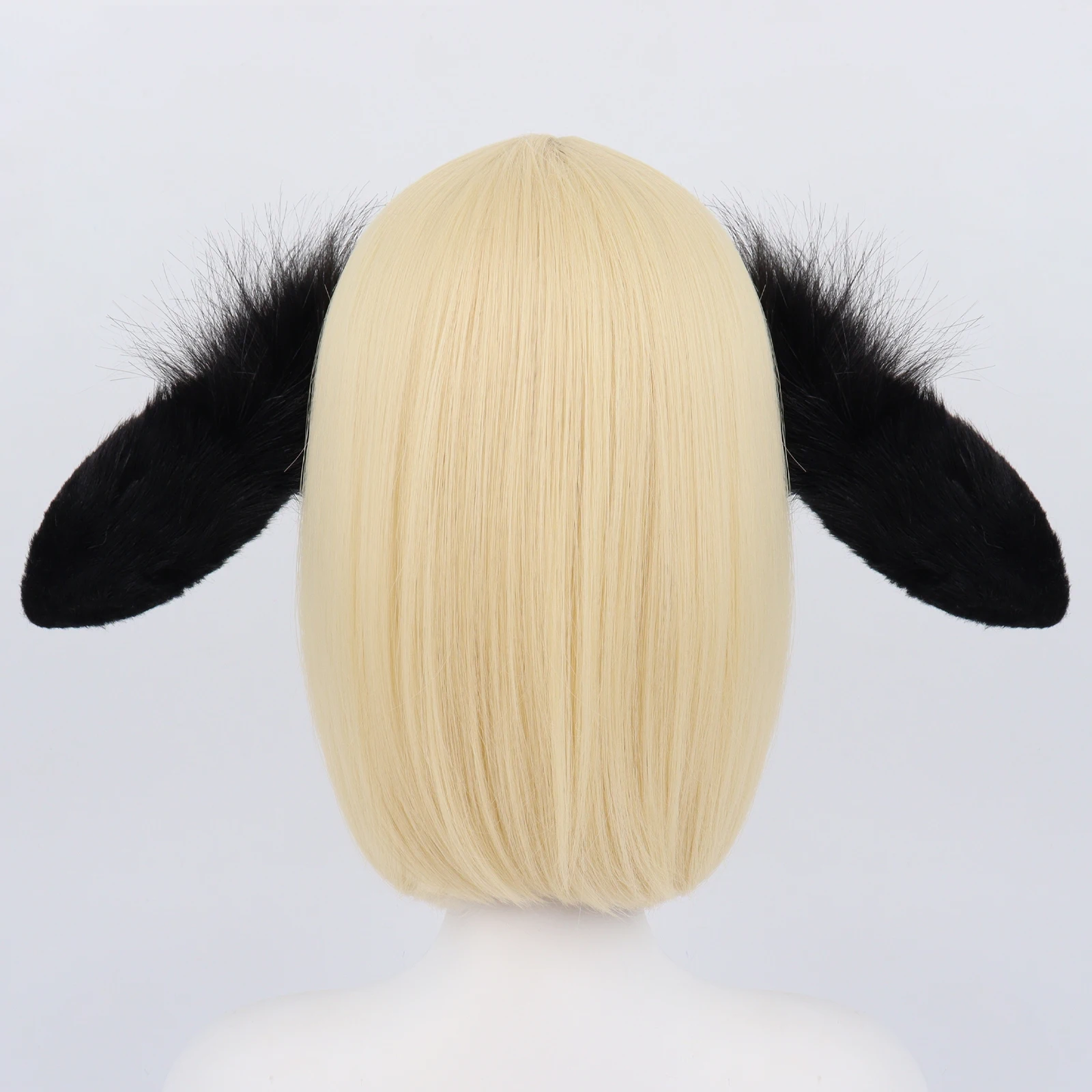 Animal Rabbit Ears Headband Faux Fur Bunny Headwear Plush Hairband Party Cosplay Costume Accessories photo 4