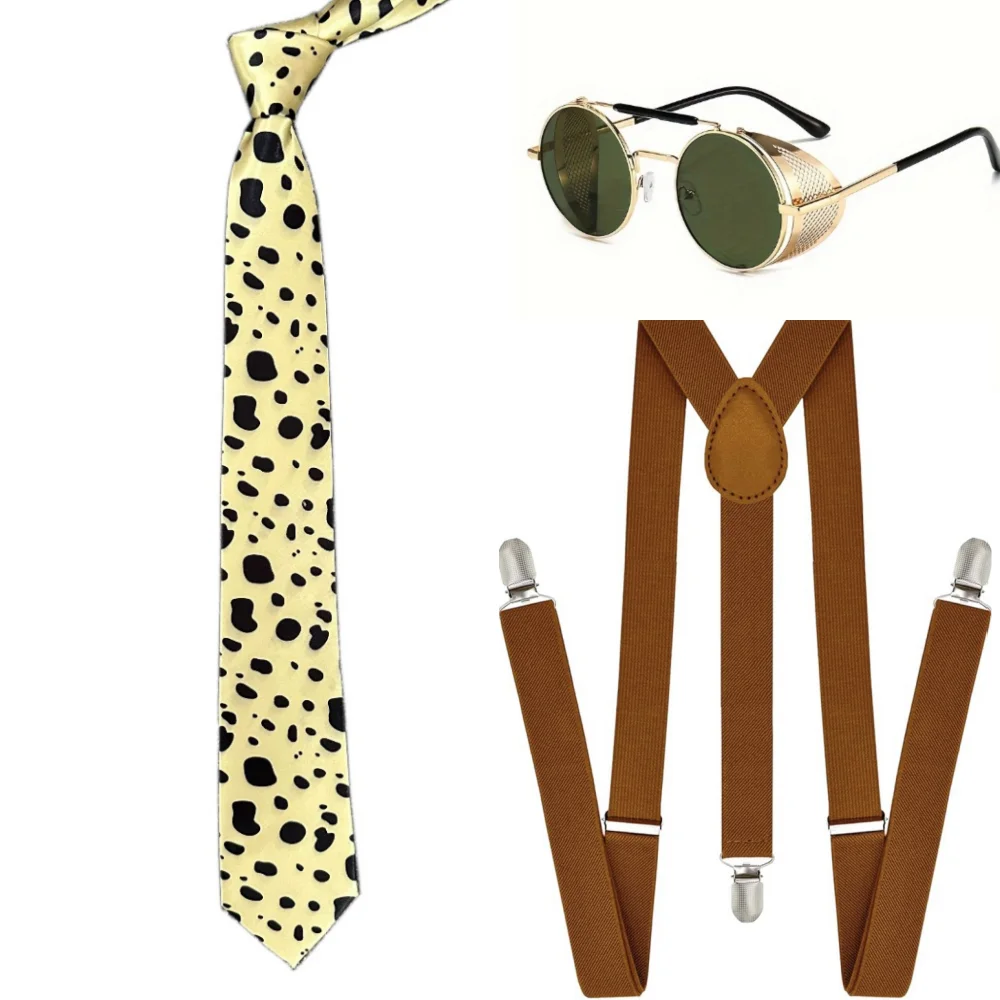 Kento Nanami Necktie Tie and Suspenders Anime Cosplay Prop Accessories photo 1