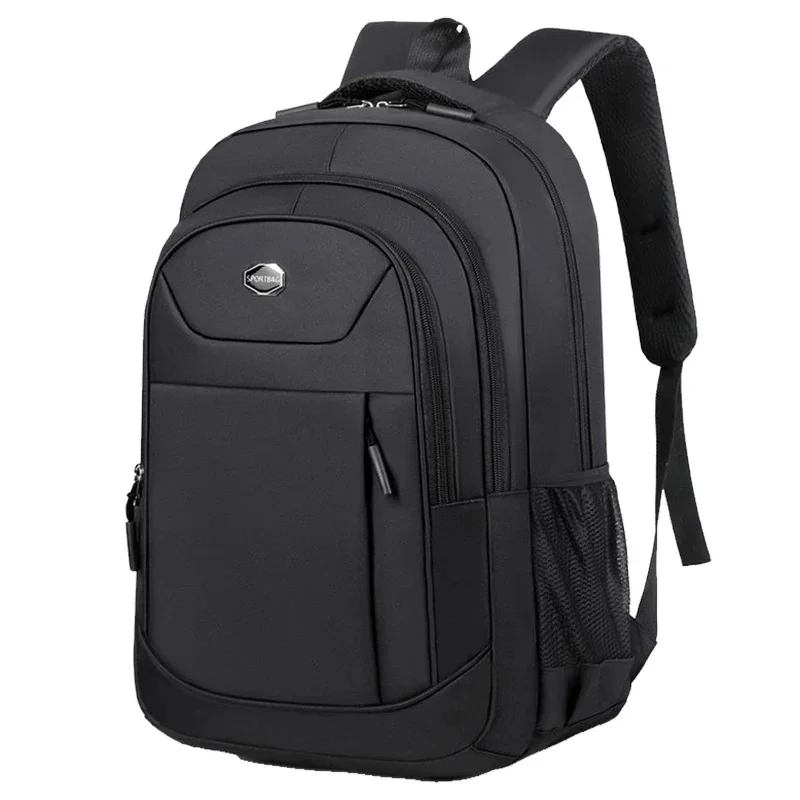Men Women Solid‑Color Double‑Shoulder Backpack Business Travel Commuting Casual Daypack for Daily Work Trip photo 5