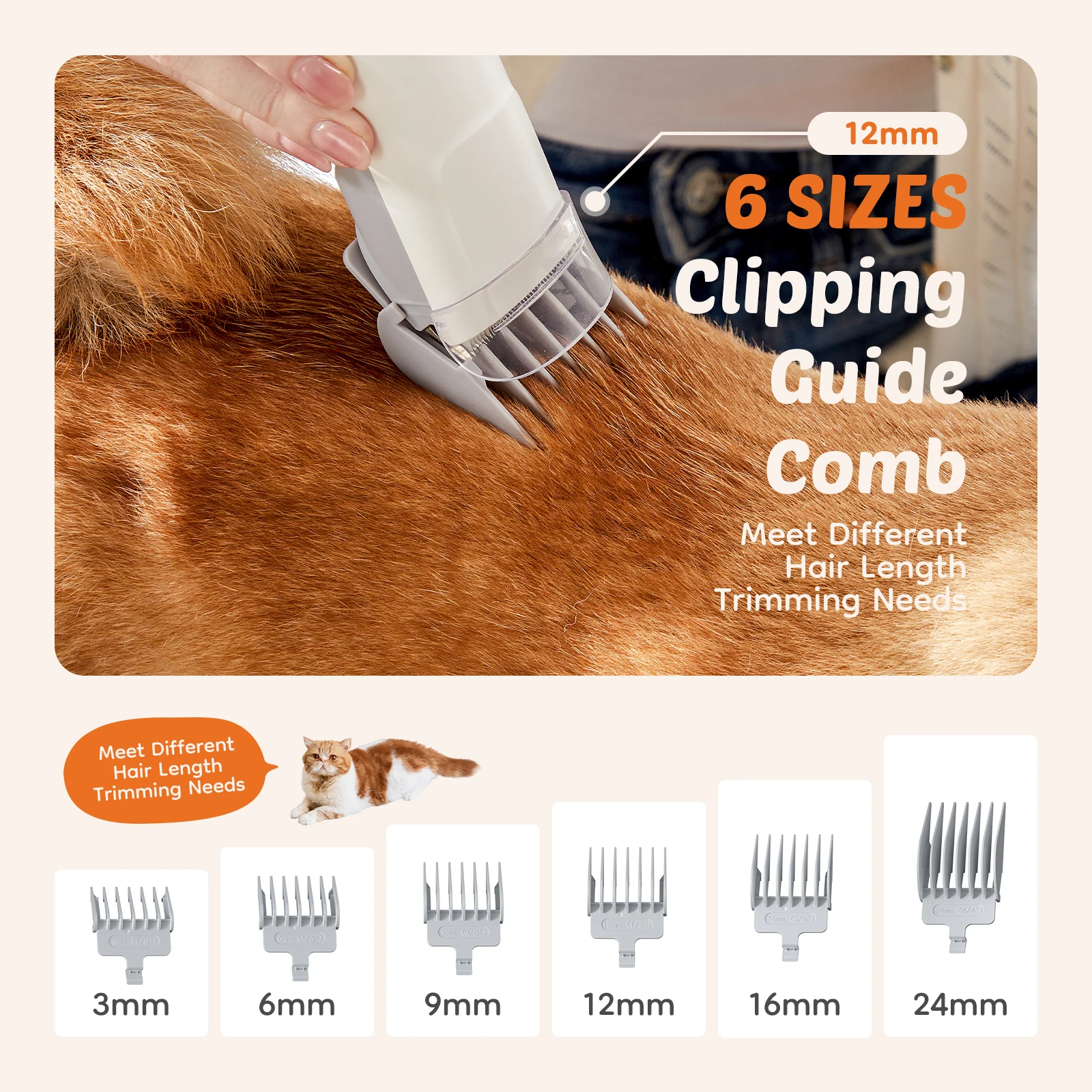 JHK 2.5L Professional Pet Grooming Vacuum Kit 3 Suction Modes and 5 Groomer Tools with Cordless Low Noise Dog Clippers for Cats photo 4