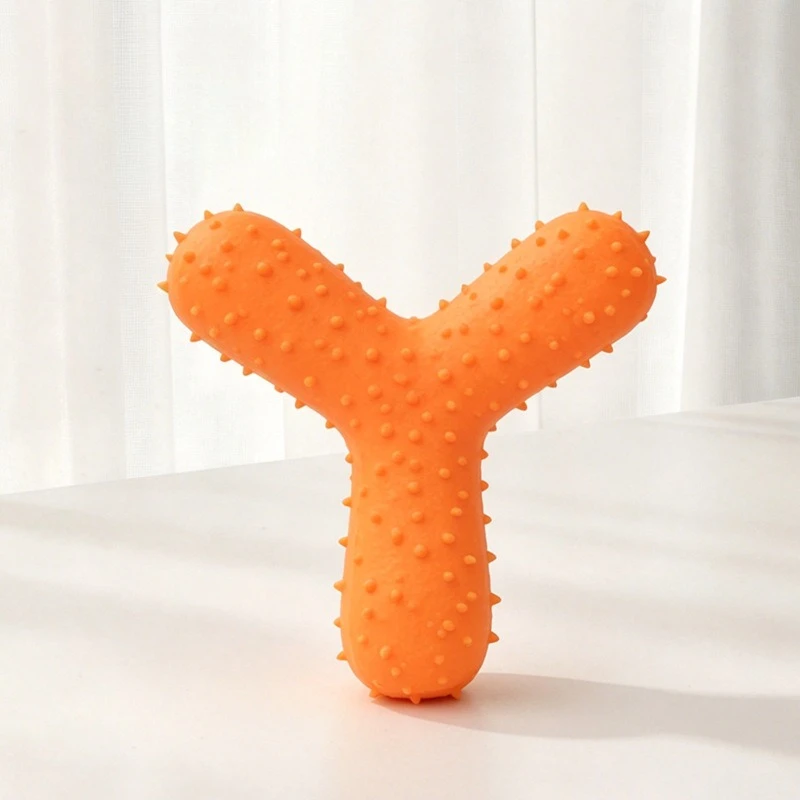 Squeaky latex Molar Stick Prickly Dog Toy Teeth Cleaning Feature Pet Supplies photo 5