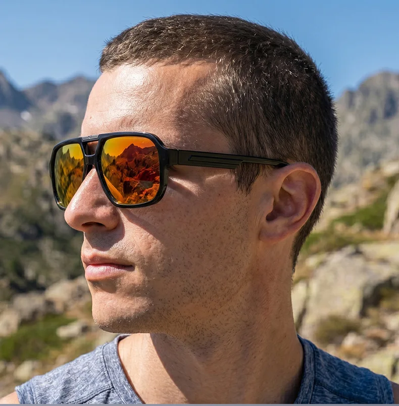 Polarized Pilot Sunglasses Men Women 2026 Retro Square Double Bridge Vintage Sun Glasses UV400 Driving Outdoor photo 2