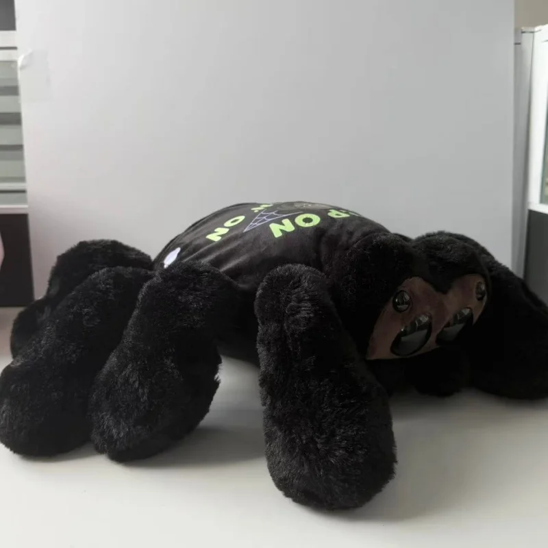 New Lucas The Spider Plush Cute Jumping Spide Plush Anime Peripherals Soft Stuffed Animal Black Spider Plushie Decoration Gift photo 3