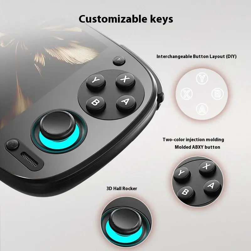 Retroid Pocket 5 Handheld Game Console 5.5'' AMOLED Screen Android13 Joystick RGB Lighting Effect Active Cooling Video Games photo 3