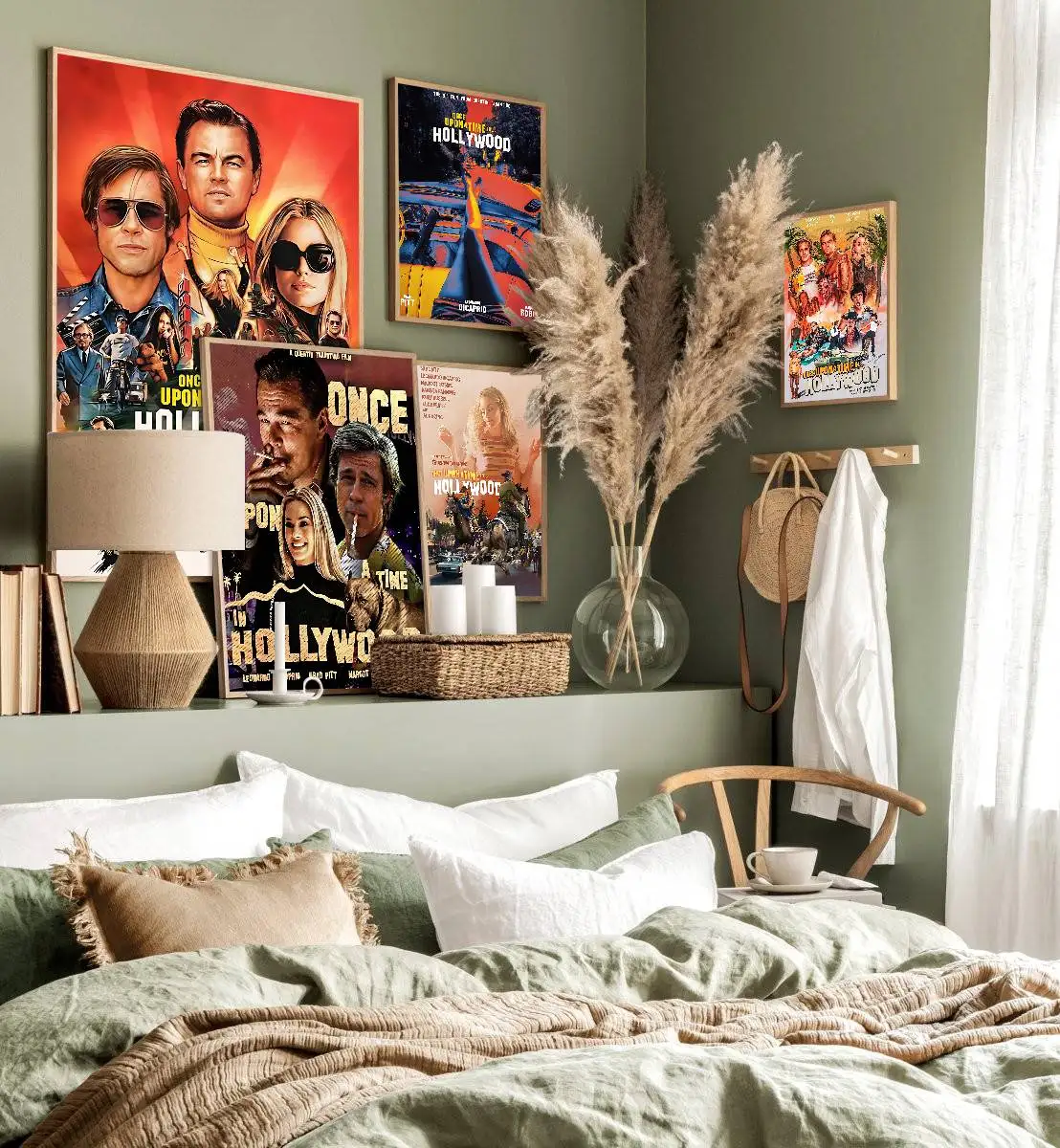 Movie Once Upon A Time In Hollywood Anime Posters Sticky HD Quality Wall Art Retro Posters for Home Kawaii Room Decor photo 4