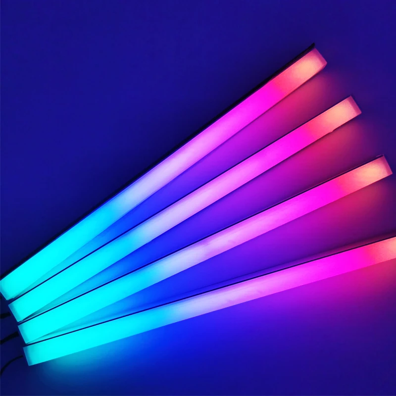 Acrylic ARGB LED Strip Lights for PC 5V 3pin 4pin RGB Diamond Hard Bar Work with Aura Gigabyte Mystic Fusion MSI SYNC Deco Light photo 2