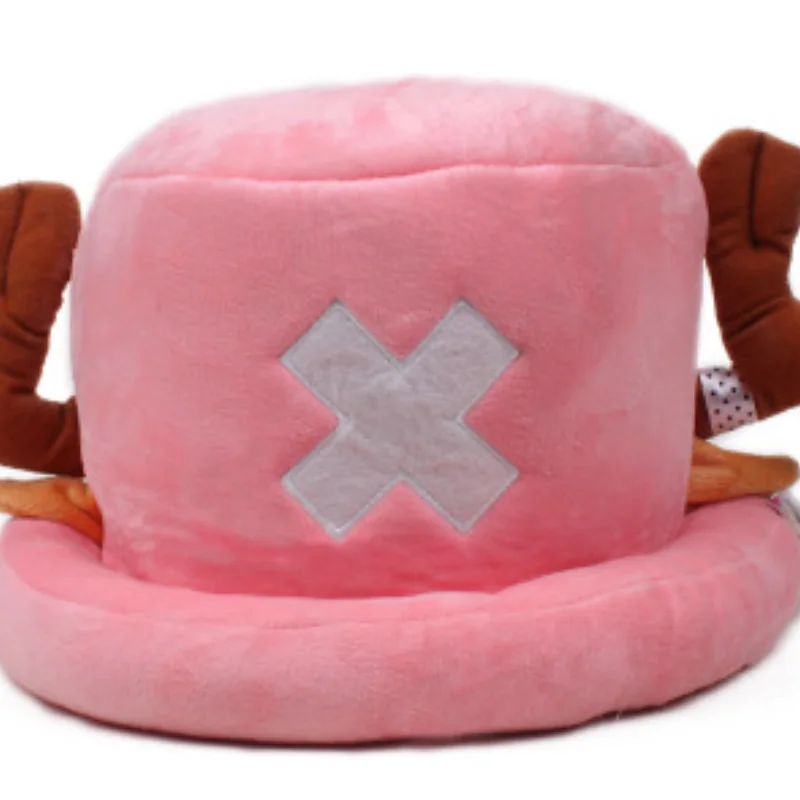 Anime Tony Tony Chopper Plush Hat Kawaii Cute Boy Girl Cosplay Blue Pink Soft Warm Hat Cartoon Chopper Accessories Props photo 5