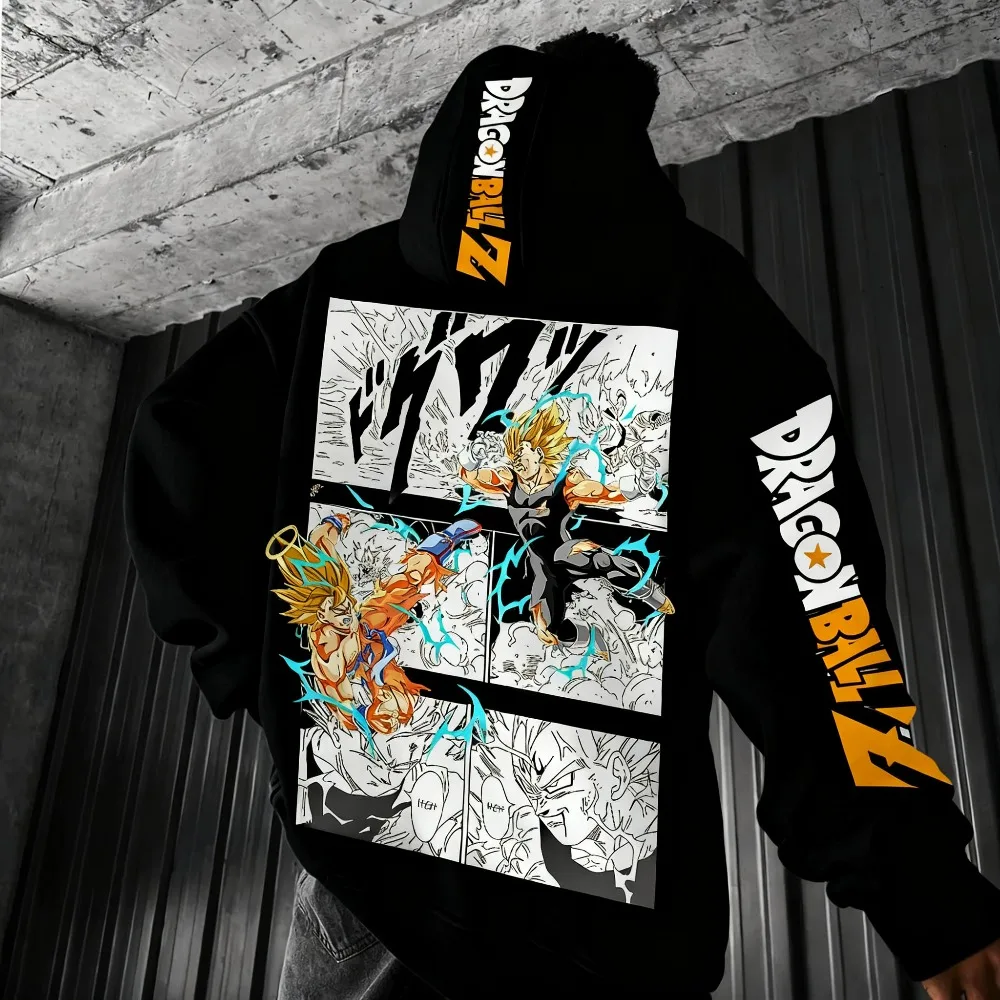 Dragon Ball Comics Co Branded Printed Hoodie Men's and Women's Autumn/Winter New Loose Casual Harajuku Parent-child Sweater Top photo 3