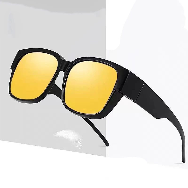 New Fashion Polarized Sunglasses Cover Over Myopia Prescription Glasses Portable Men Women Vintage Fishing Driving Eyewear photo 3