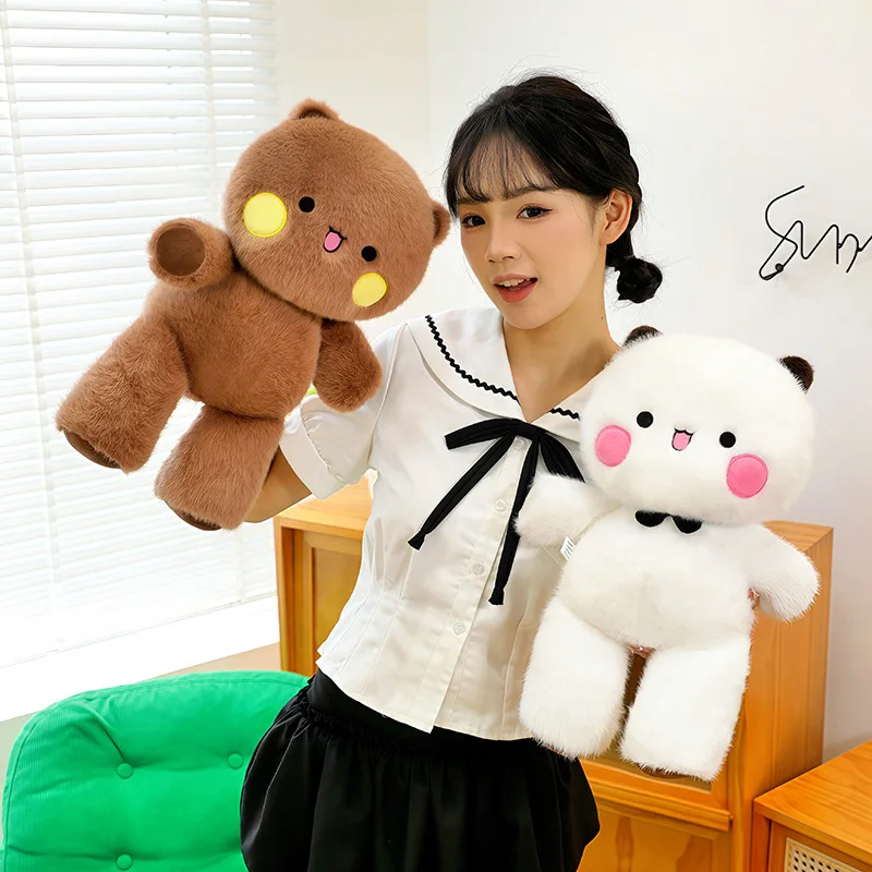 Hot Yier And Bubu Cute White Bear Plush Toy Soft Stuffed Doll Adorable Fluffy Animal Pillow Home Decor Birthday For Adults photo 2