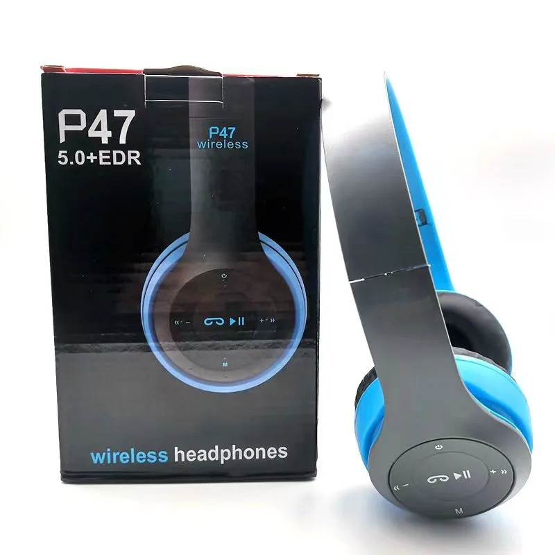 Stereo P47 Headset 5.0 Bluetooth Headset Folding Series Wireless Sports Game Headset for iPhone XiaoMi photo 3