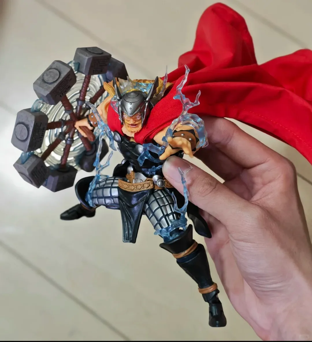 In Stock Ac Factory Toys Thor Thunder God Anime Action Figure Kaiyodo Amazing Yamaguchi Revoltech Thor Model Toy Gifts photo 5