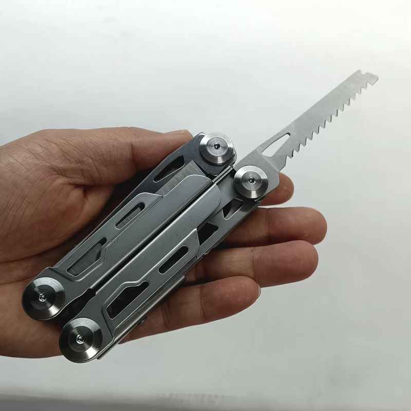 Stainless Steel Folding Multitool Pliers with Knife, Saw, Screwdriver, Can Opener, Bottle Opener for Camping, Hiking, Survival photo 4