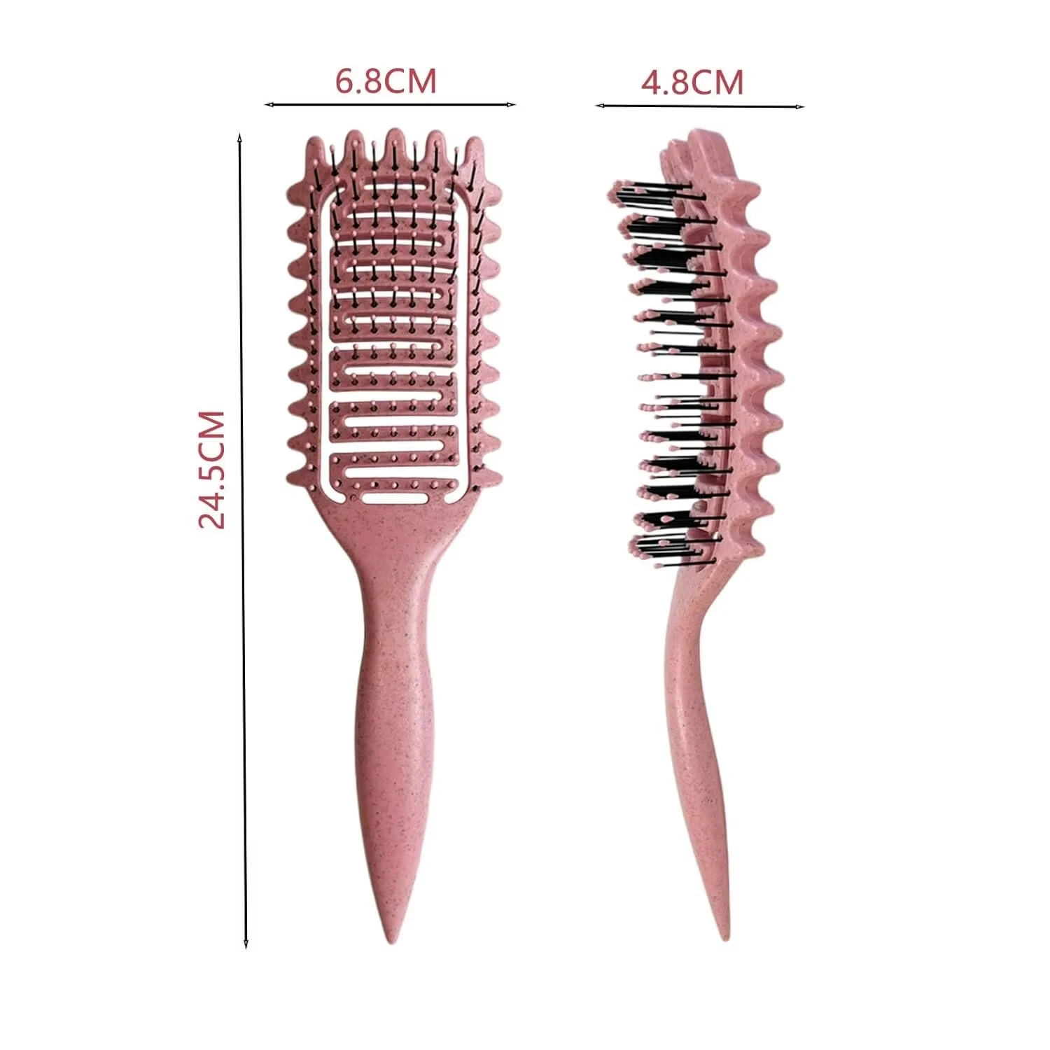 3 in 1 Curl Define Styling Brush Hollow Out Detangling Hair Brush Tangled Hair Comb Shaping Defining Curls Barber Styling Tools photo 4